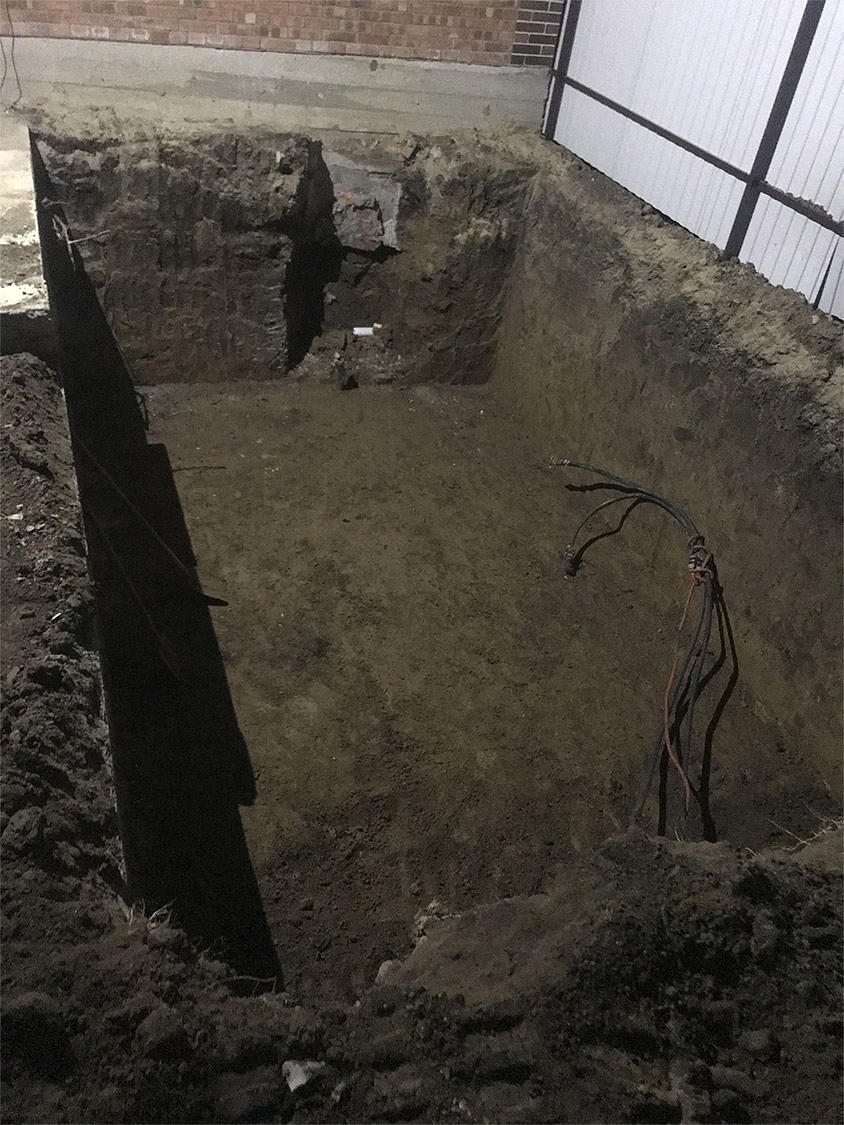 Установка механической водоочистки с монтажом под нее погреба объемом 45м3